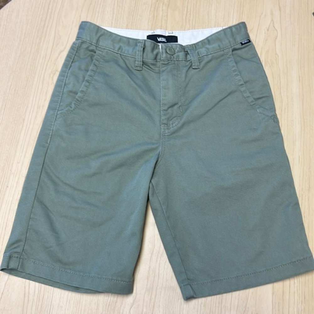 Vans Boys Olive Green Chino Shorts